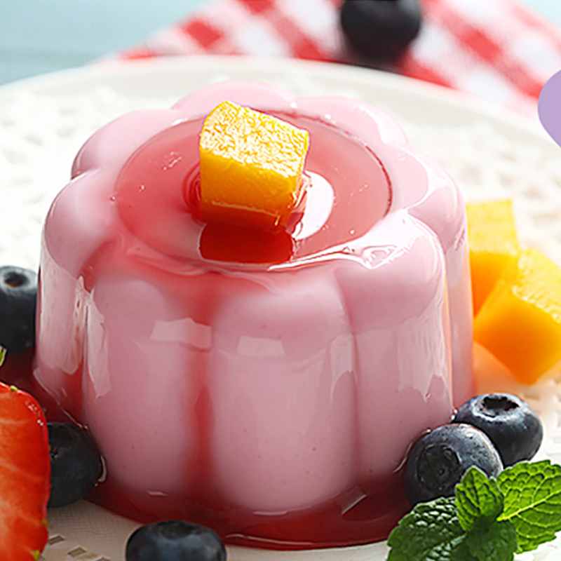 盾皇布丁粉1kg甜品奶茶店专用自制果冻粉商用鸡蛋焦糖草莓牛奶味-图0