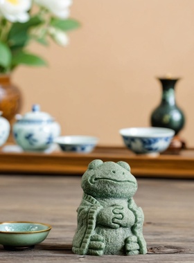 龟蛙可爱趣味摆件微景观造景盆景鱼缸家居装饰室内户外装饰茶宠