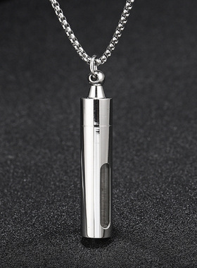 防水可打开装东西的项链空心吊坠