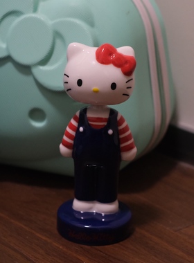 日单复古摇头kitty公仔陶瓷摆件装饰日式咖啡厅可爱氛围中古礼物