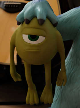 苏利文毛怪大眼仔模型摆件装饰