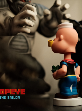 怀旧大力水手桌面车载公仔摆件