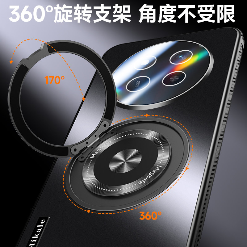 适用国际版华为荣耀X9C手机壳HonorX9C保护套BRP一NX1磨砂支架Honor全包镜头膜X9C5G男女XC9防摔高级感海外壳