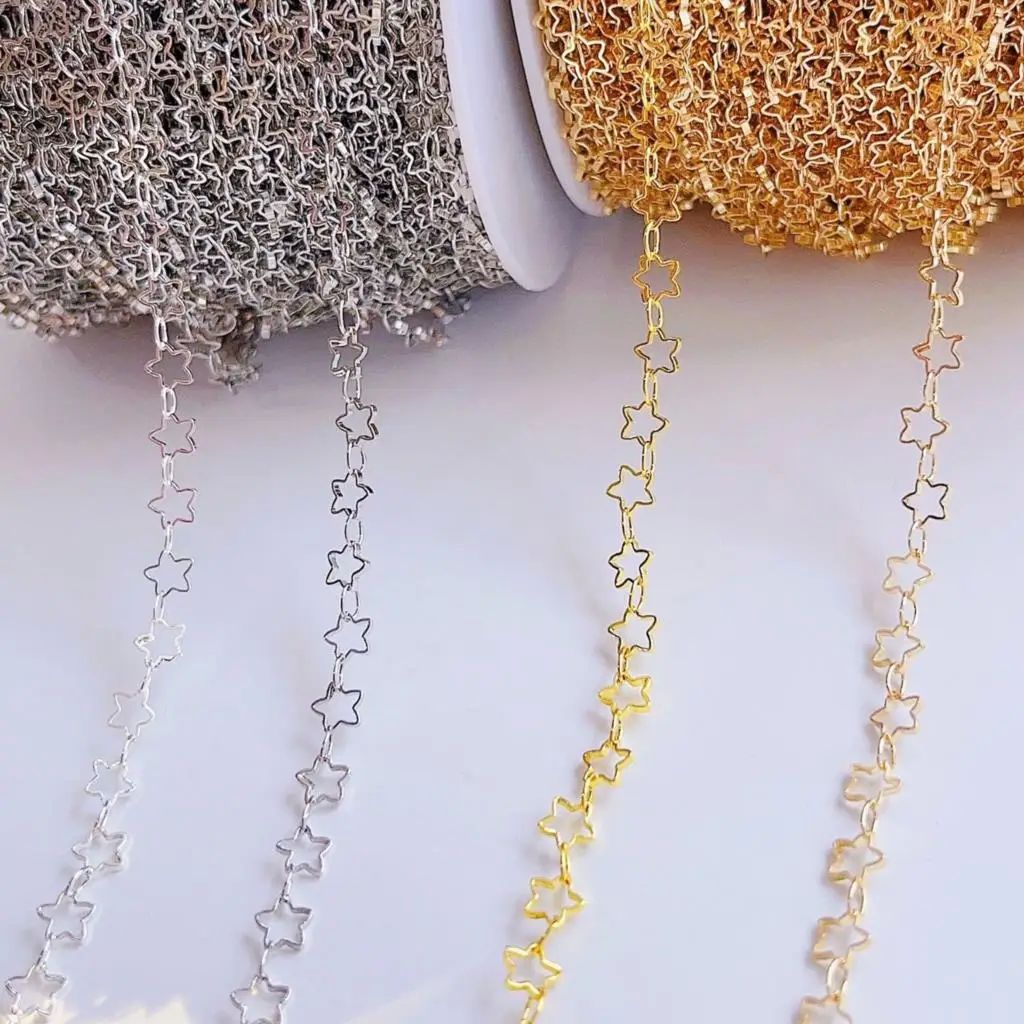 2Meters 1Meter Star Chains for Neckalce Bracelet Jewelry Mak - 图3