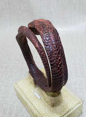 海南降真香沉水手镯 手工雕刻 天-然大叶随行蛇形体  收藏款