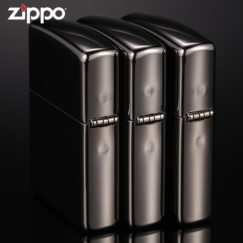 zippo正品打火机黑冰150ZL标志镜面防风煤油刻字原装送男朋友礼物 - 图2
