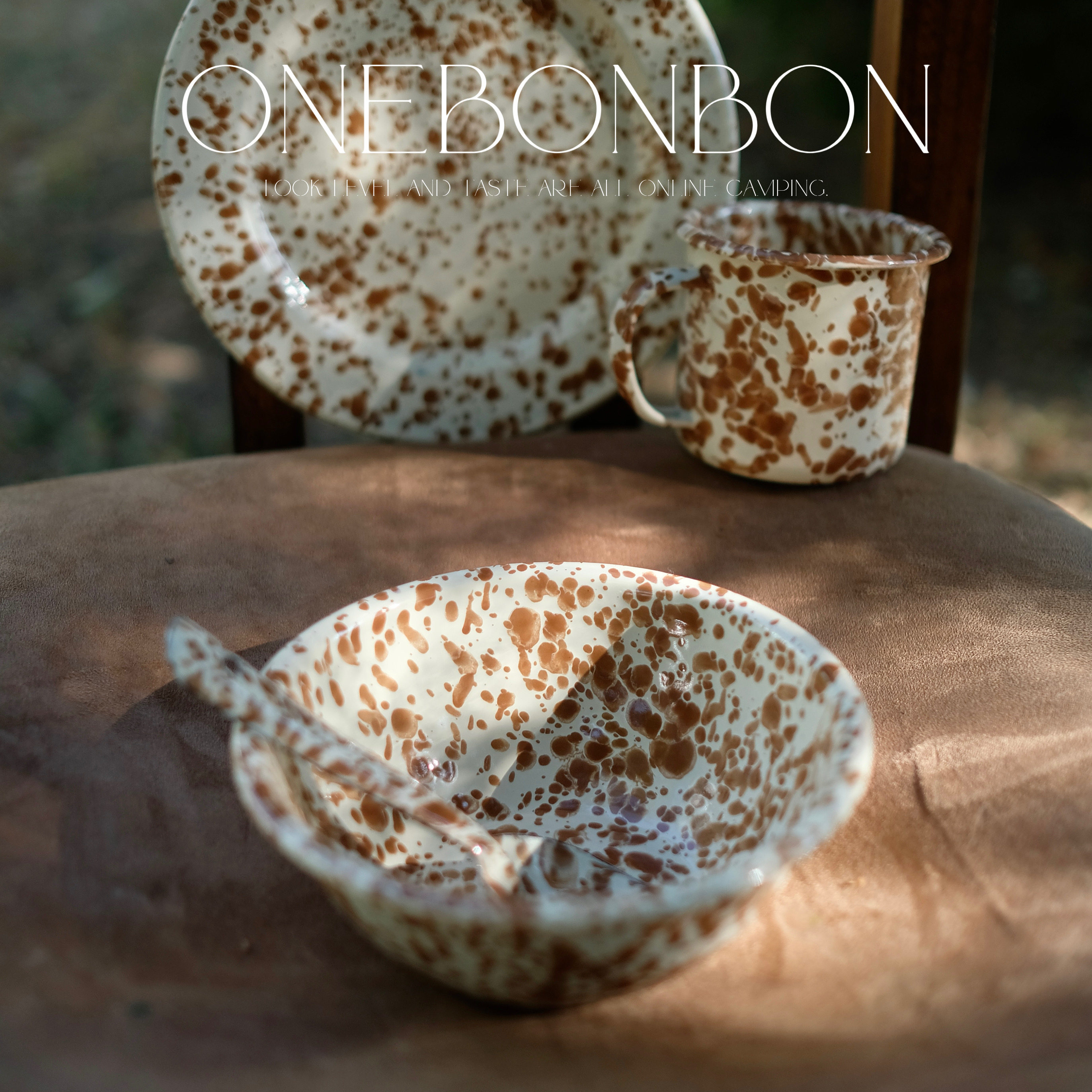 onebonbon焦糖色泼墨碗搪瓷谷物沙拉酸奶燕麦碗早餐杯餐盘子,淘宝优惠券,粉丝福利购,淘宝优惠卷