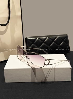 DENTUATUA 赛博格式的神秘气质！25ss 金属防紫外线太阳眼镜 男女