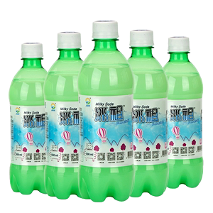 九日进口雪碧牛奶味苏打水milkis碳酸汽水整箱批发饮料500ml*5罐