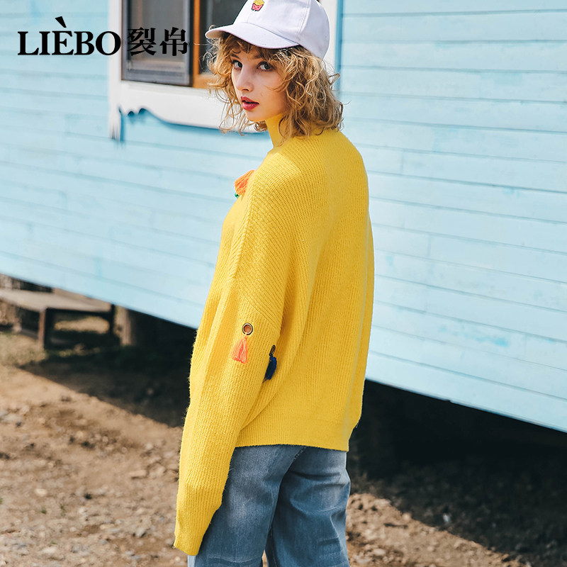 裂帛套头2020秋冬新款流苏慵懒毛衣 裂帛立天毛衣