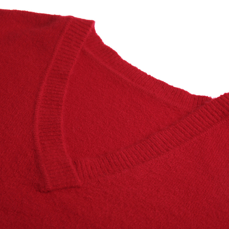 裂帛v领针织连衣裙2020袖毛衣裙子 裂帛立天连衣裙