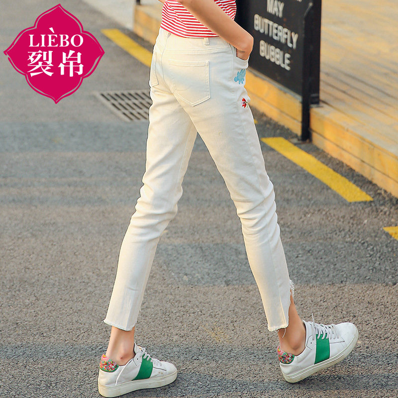  裂帛立天牛仔裤