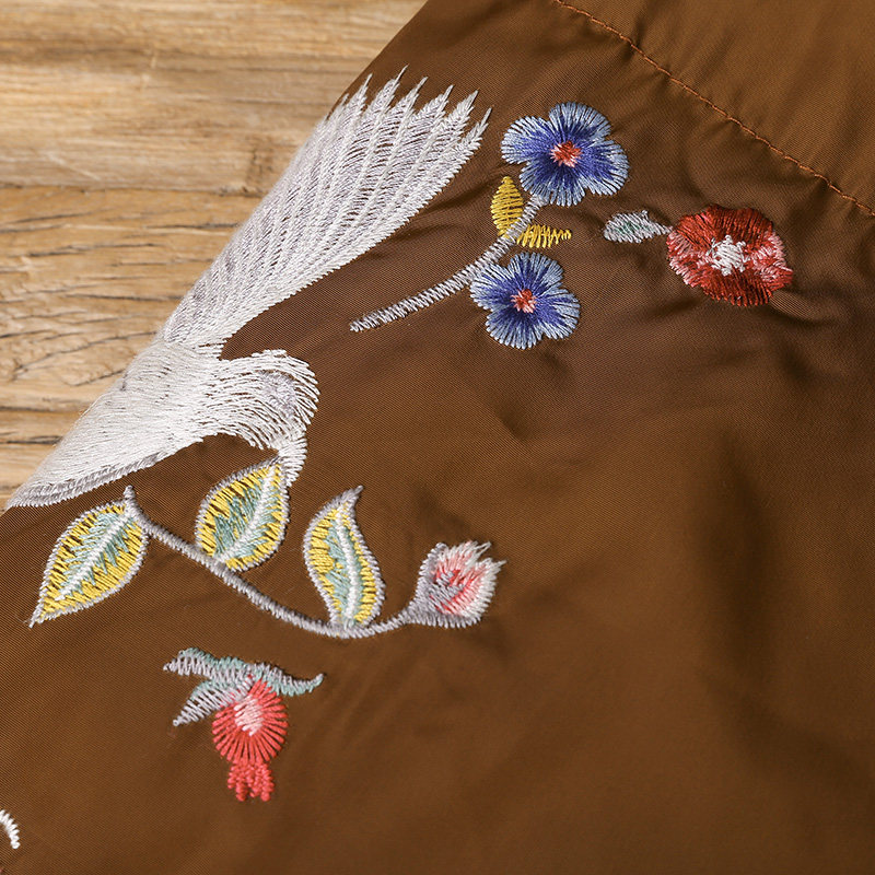 裂帛中长款2020冬季新款绣花羽绒服 裂帛立天羽绒服