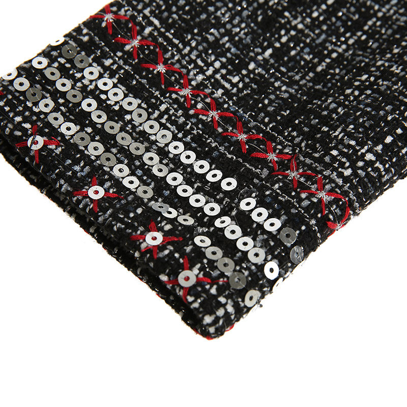 裂帛刺绣短款翻领女冬装毛呢大衣 裂帛立天毛呢外套