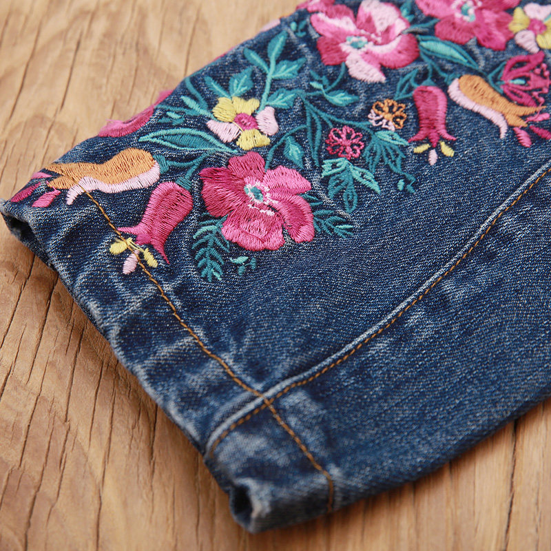 裂帛宽松高腰2020春装新款女牛仔裤 裂帛立天牛仔裤