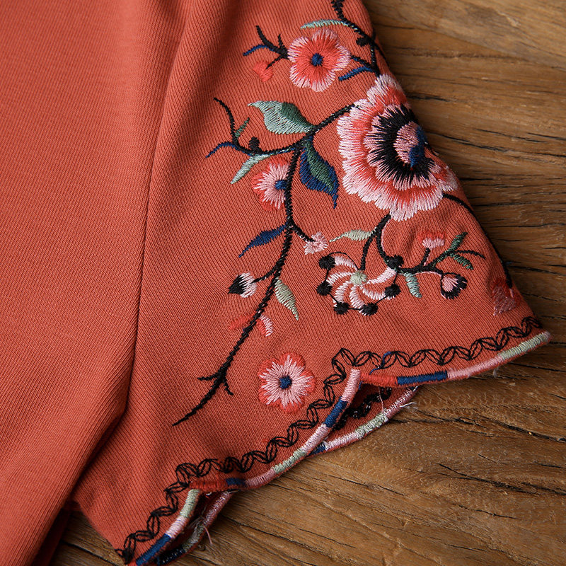 裂帛圆领短袖t恤女2020新款打底衫 裂帛立天T恤