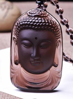 冰种黑曜石生肖猪狗吊坠生肖属守护神本命佛项链男女无事牌项链