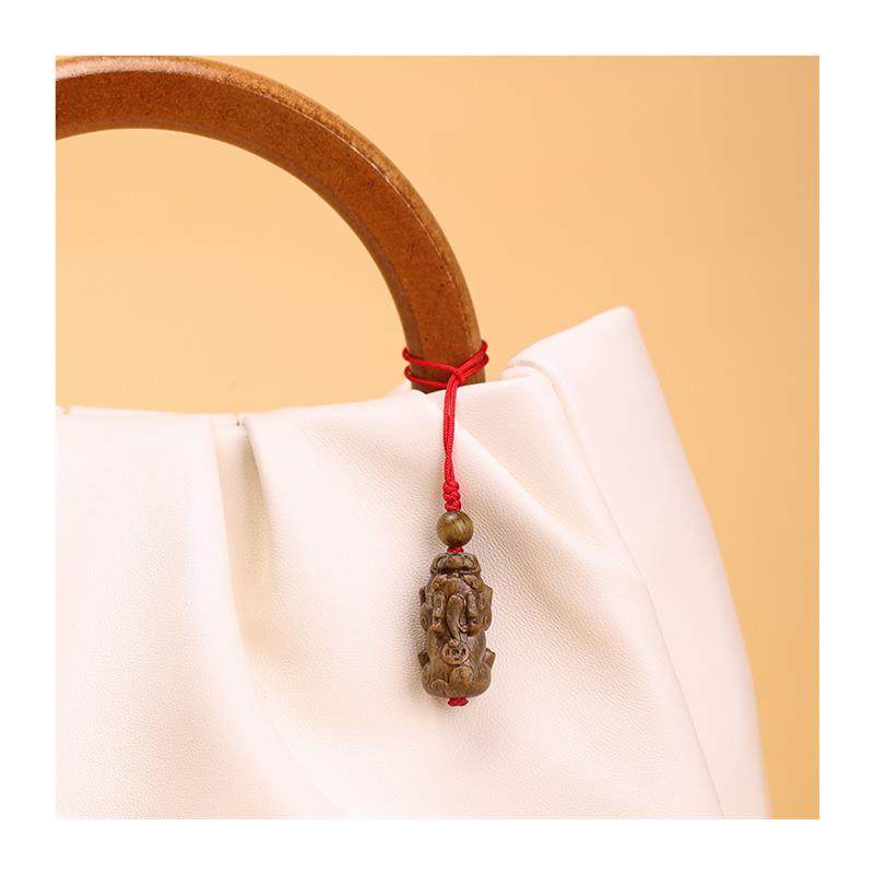 绿檀木貔貅汽车钥匙扣2025年新款手机链挂绳u盘挂件小饰品男女生,淘宝优惠券,粉丝福利购,淘宝优惠卷