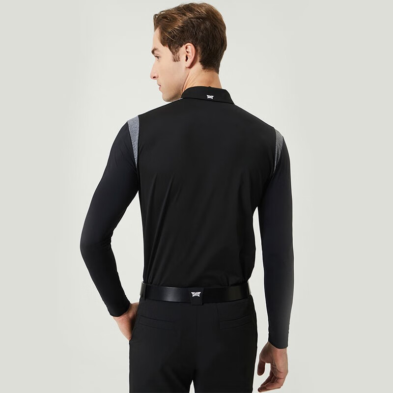 新款PXG高尔夫服装男士T恤夏季长袖修身透气运动POLO衫PM211321 - 图3