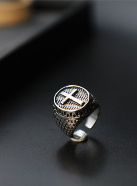 戒指十字架潮人嘻哈百男街舞ins