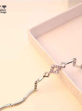 紫色手链s925纯银转运送女朋友