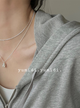 yumidi天然淡水珍珠通体银精致
