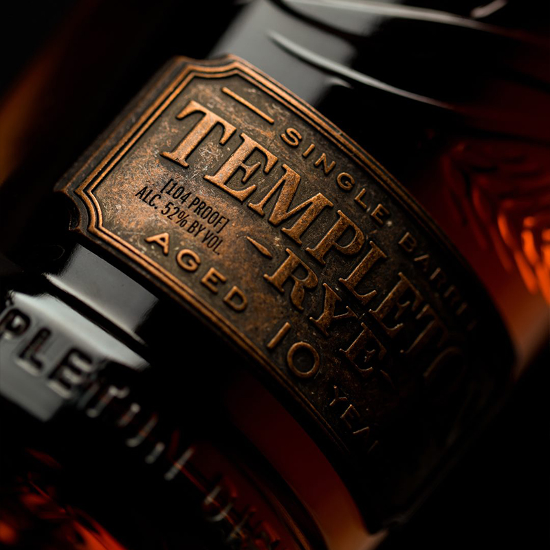 Templeton Rye Whiskey坦普顿单一桶十年黑麦威士忌美国进口洋酒-图2