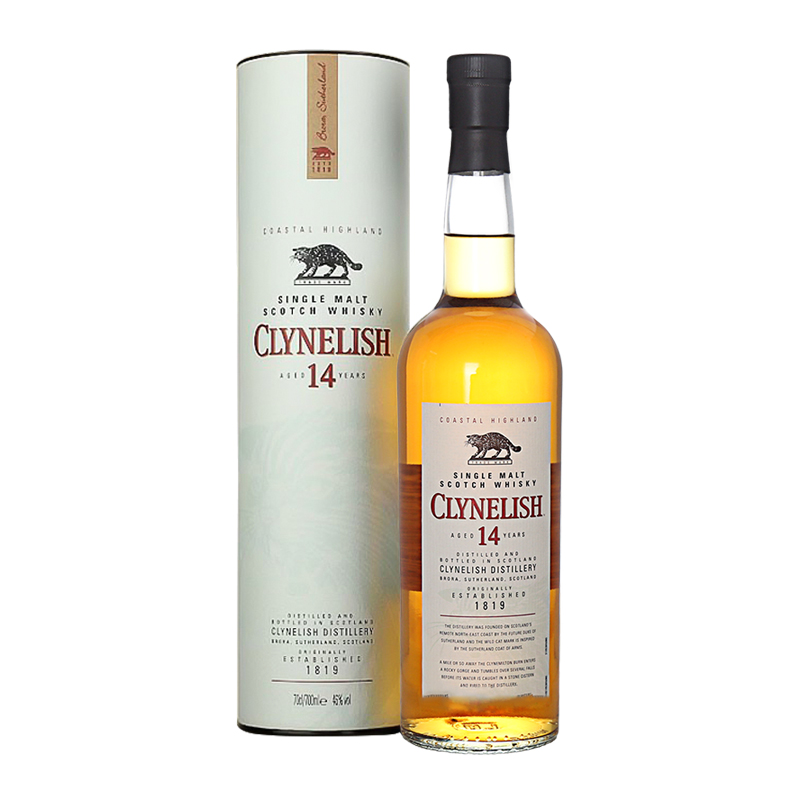 克里尼利基14年700ml 苏格兰单一麦芽威士忌原装进口洋酒