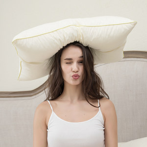 DeLANDIS/玺堡泰国天然乳胶枕头雪花枕护颈成人一对枕芯家用单人