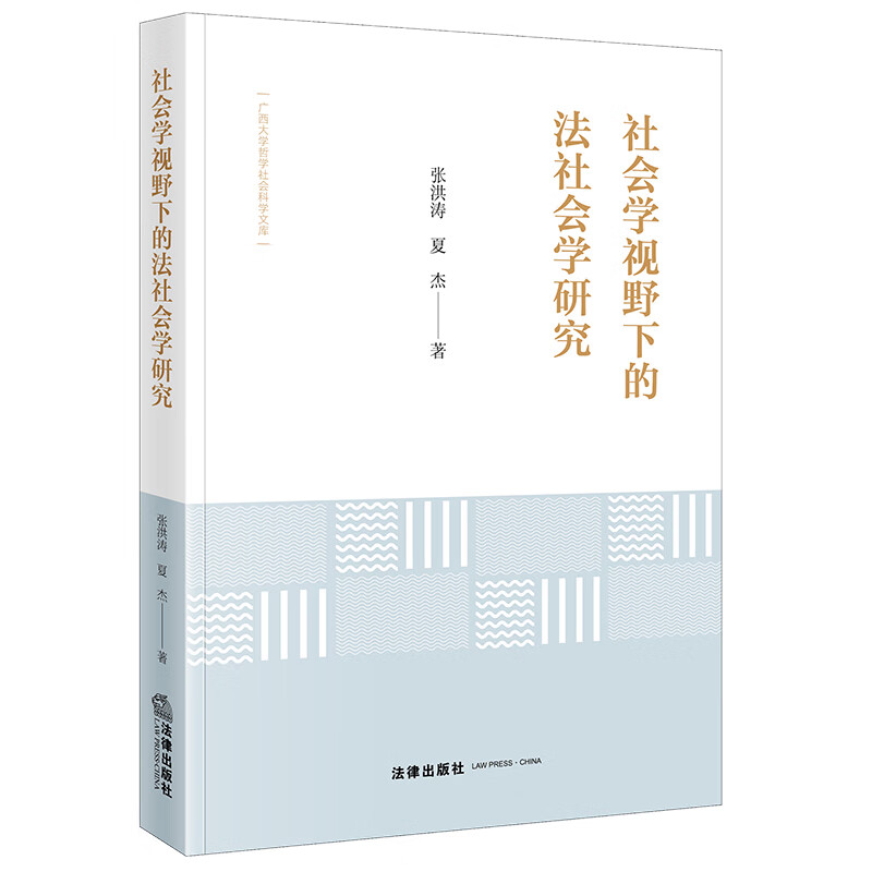 正版 2023新社会学视野下的法社会学研究张洪涛夏杰法社会学研究方法法律功能论效果论社会组织基本理论中观法社会学法律-图0