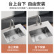 Kitchen stainless steel sink single sink small size embedded bar counter Taichung undercounter basin handmade vegetable sink large single sink