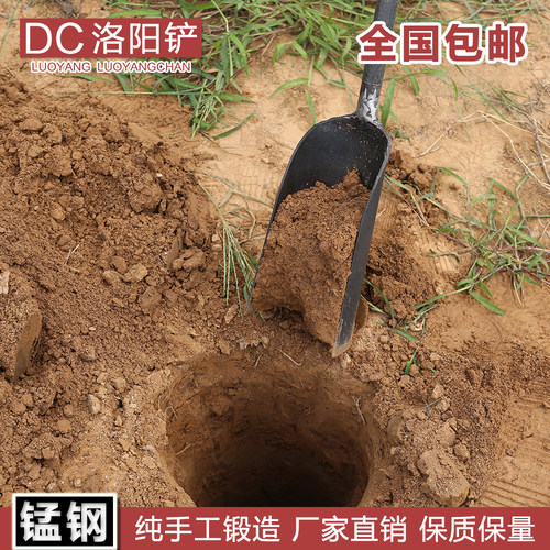 洛阳铲子头取土器挖土坑打洞打井铁铲锹考古勘探铲小电线杆工具-图1