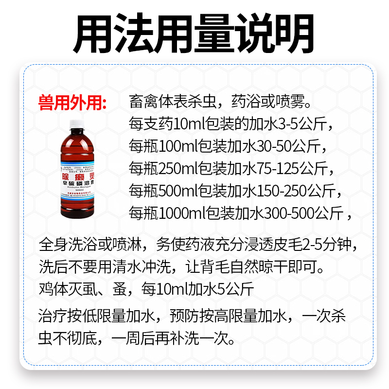 除癞灵狗狗体外驱虫药兽用猪牛羊驱虫剂双甲脒圈舍消毒杀菌杀虫剂 - 图2