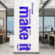 English word motivational company enterprise 3d three-dimensional slogan