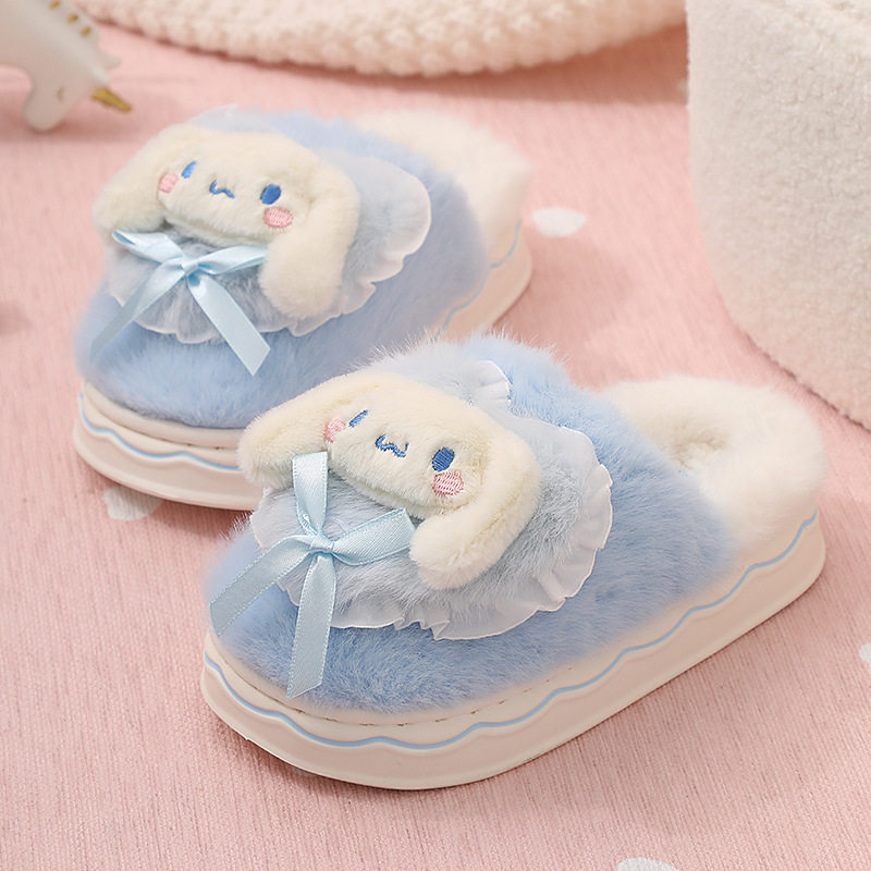 库洛米女童棉拖鞋冬季三丽欧卡通可爱室内软底保暖儿童亲子拖鞋,淘宝优惠券,粉丝福利购,淘宝优惠卷