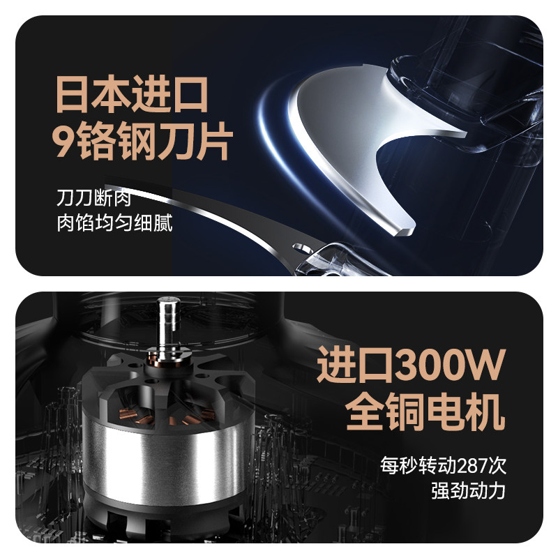 德国绞肉机家用电动小型绞肉馅机 堡迪斯绞肉/碎肉/绞菜机