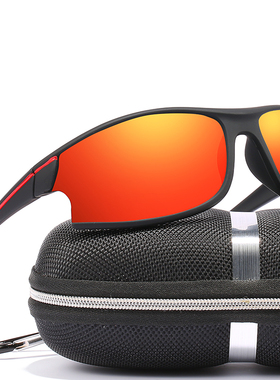 时尚男士偏光太阳镜运动款自行车赛车墨镜防风防尘镜户外骑行眼镜