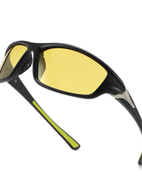 自行车摩托车赛车开车偏光太阳镜户外运动墨镜潮男女骑行高清眼镜