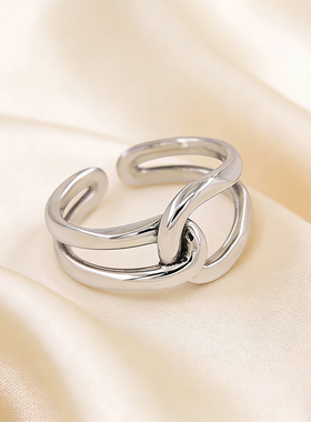 环环相扣食指戒指2026新款