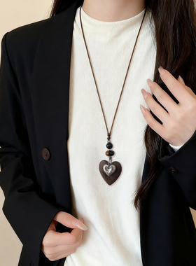 秋冬长款毛衣链挂脖项链配饰