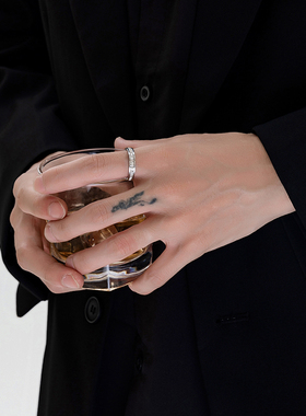 满天星戒指钛钢不掉色尾戒食指戒