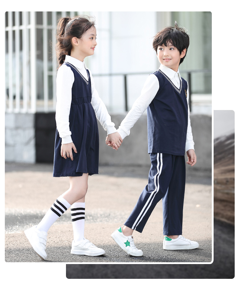 幼儿园服秋季校服运动会比赛小学生朗诵服儿童演出合唱服长袖套装 - 图0