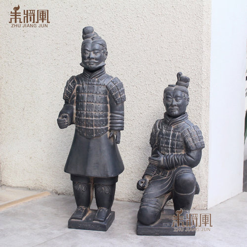 兵马俑大号仿古摆件西安旅游纪念品工艺品特色家居装秦兵马俑模型 - 图2