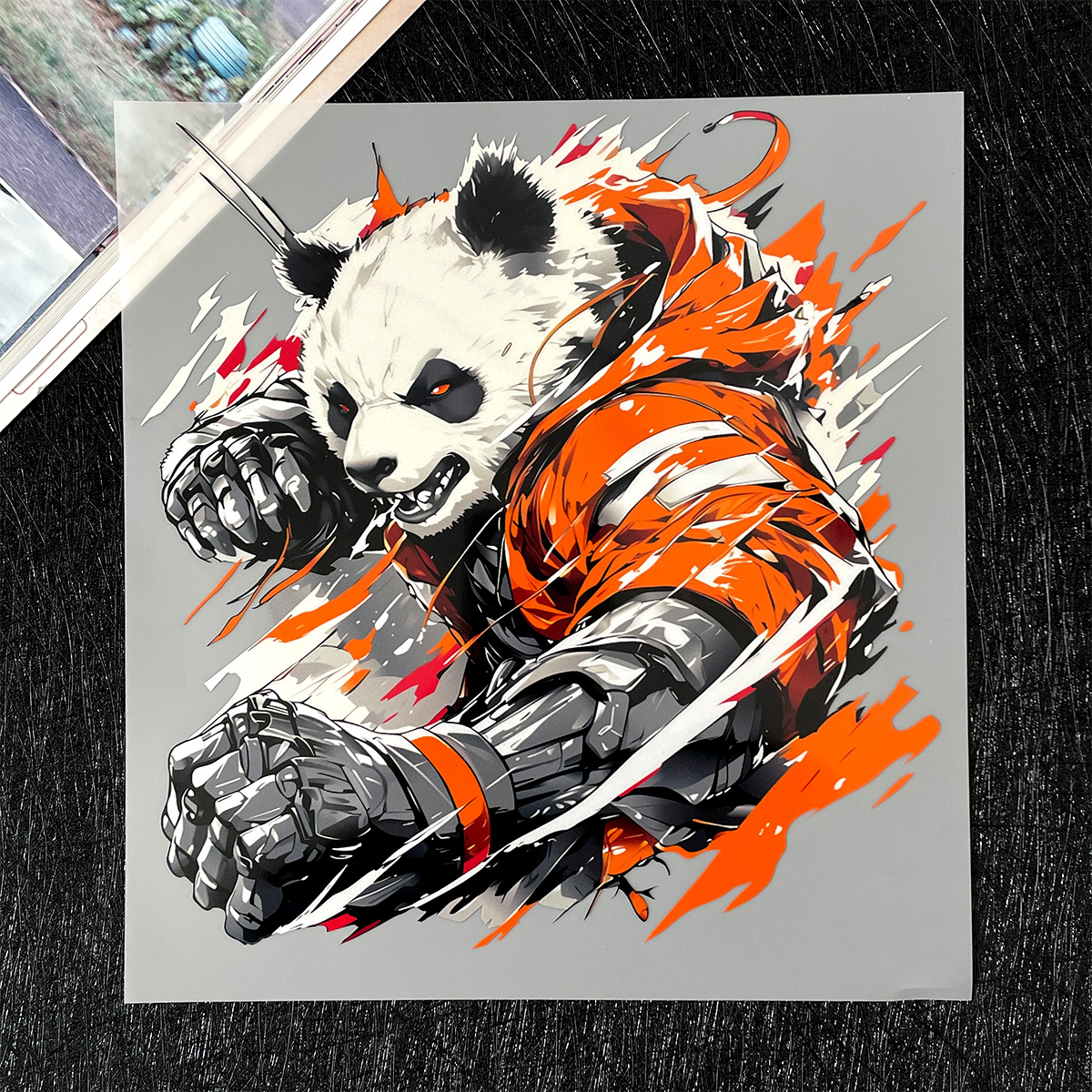 适用于台铃赤兔苍穹封神贴纸电动车改装配件恶魔微笑车贴反光防水 - 图3