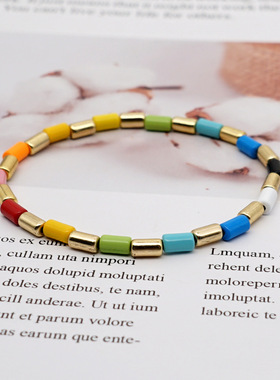 小众锌合金烤漆欧美风通用小手链