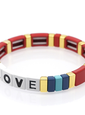 欧美风合金烤漆手串首饰品