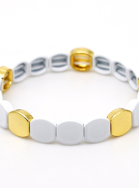 mlgm波西米亚金属烤漆手链