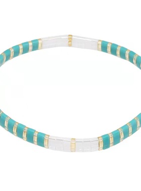 小众设计tila米珠手链多层叠戴