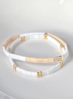 小众玻璃珠轻奢风小手链包邮