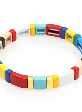 合金烤漆情侣通用ins欧美风手串